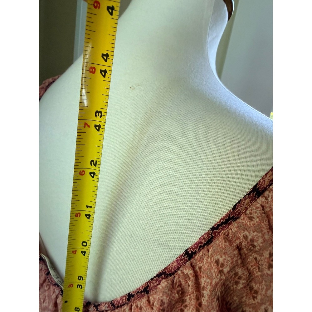 LoveShackFancy Pink Silk Ruffle Asymmetrical Floral Dress Size 2 (Runs Larger) - Picture 8 of 15